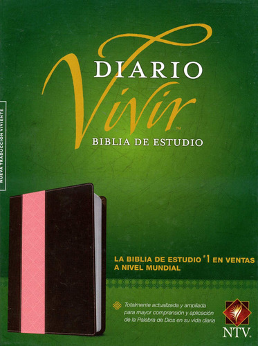 Biblia De Estudio Diario Vivir Ntv Imitación Piel Rosa Cafe
