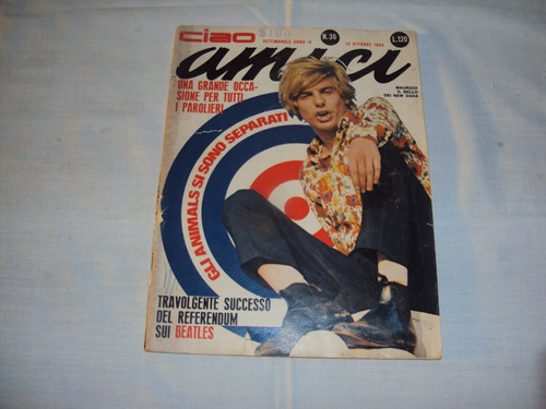 Qb Revista Ciao Amici N° 36 Italiana Año 1968 Los Beatles