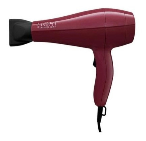 Secador De Cabelos Gama Light Ceramic Ion Marsala - 127v