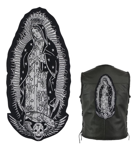 Parche Bordado Nuestra Señora Guadalupe Catolicismo Insignia