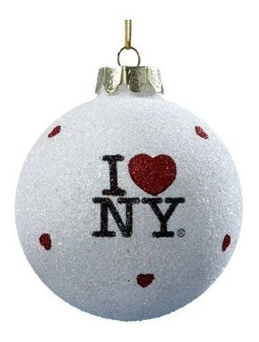 Amo A New York Kurt Adler Vidrio Amo A Ny Balon Ornamento