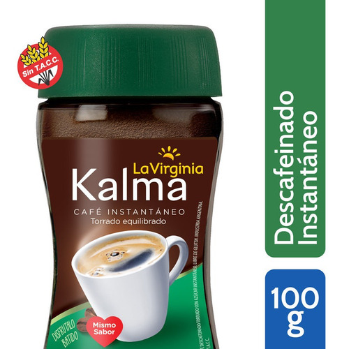 Cafe Instantaneo La Virginia Kalma Espuma Frasco X 100 Gr