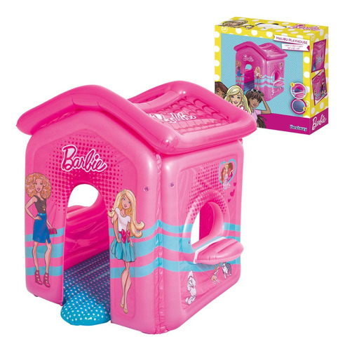 Casita Inflable Rosa Infantil