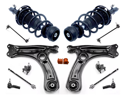 Kit Amortiguadores, Horquillas Y Rotulas Vw Gol 2009 - 2020