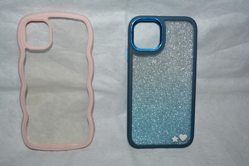 Protector Case iPhone 11 Funda Teléfono Con Ondas Y Glitter