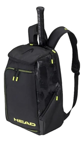 Backpack Mochila Para Raqueta Porta Tenis Raquetero Head Color Negro