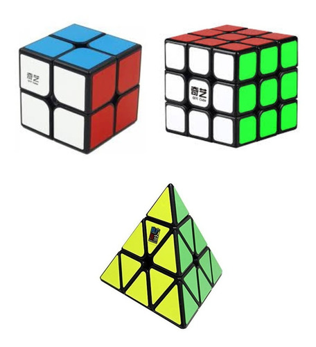 Cubo Rubik Pack 2x2 + 3x3 + Pyraminx Moyu