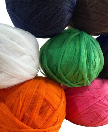 Totora De Tul Surtido De Colores ¡ovillada Por 5kg! Multicolor