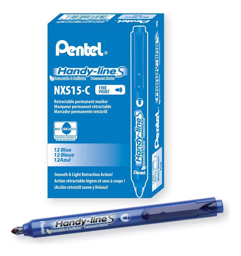 Pentel Retractil Handy-line S-marcador Permanente Ultra Fina