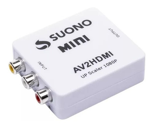 Imagen 1 de 3 de Conversor Rca A Hdmi Adaptador Tv Audio Y Video Av 1080p Fhd