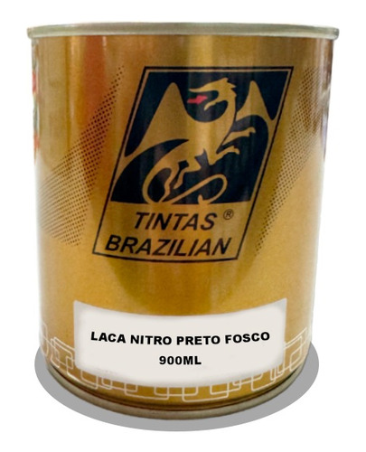 Tinta Automotiva Laca Preto Fosco Brazilian 900 Ml