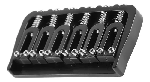 Para Puente De Guitarra Eléctrica Negro Fijo De Metal