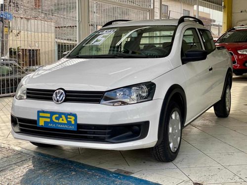 Imagem 1 de 14 de Vw Saveiro Cabine Dupla Trendline 1.6 2015 Completo