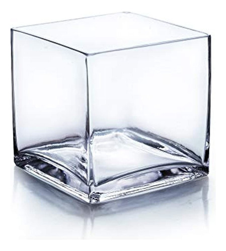 Wgv Cube Glass Vase, Candle Holder, 6 X6 X6 , [opciones D