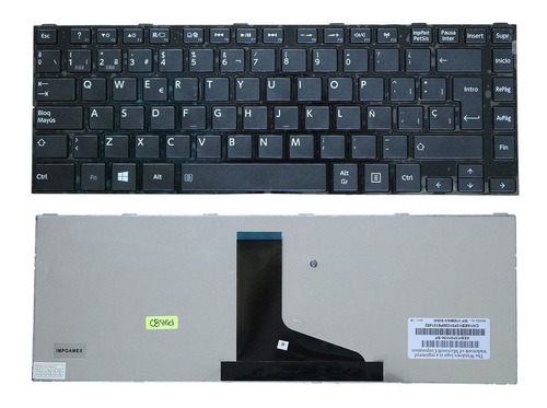Imagen 2 de 2 de Teclado Toshiba Satellite C845 C840 C805 C845d L845 Español