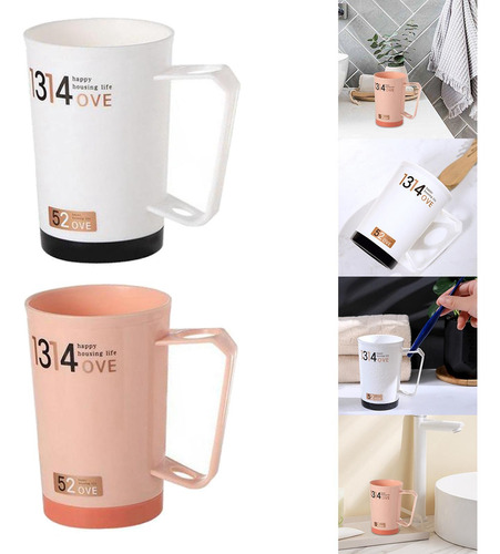 Caneca De Banheiro Caneca De Escova De Dentes Com Alça Para