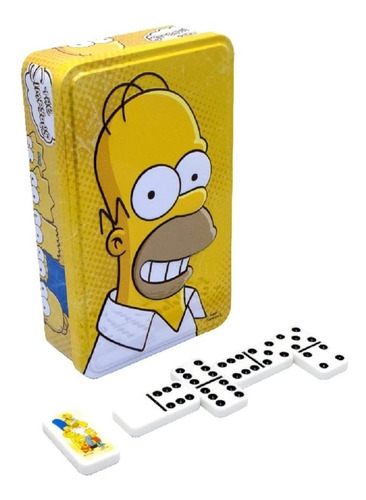 Domino Tin Los Simpsons Caja Metalica Novelty