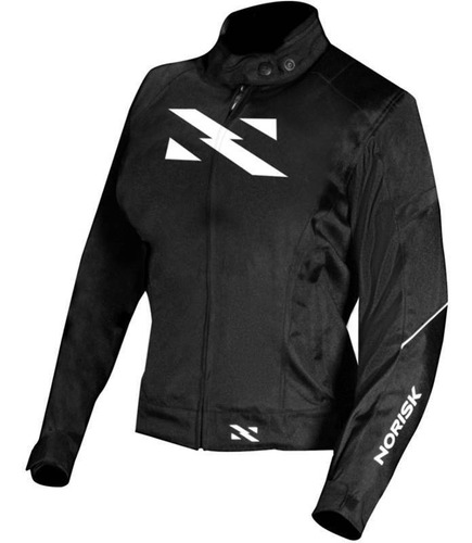 Imagem 1 de 5 de Jaqueta Norisk Nr-01 Lady Feminina Preta/branca