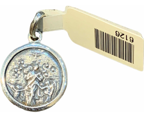 Medalla Virgen Desatanudos 17 Mm. Plata 925. Tuset.