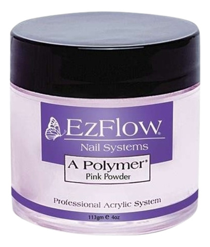Polímero Polvo A-polymer Acrílico Para Uñas Ezflow 113 G Color Pink