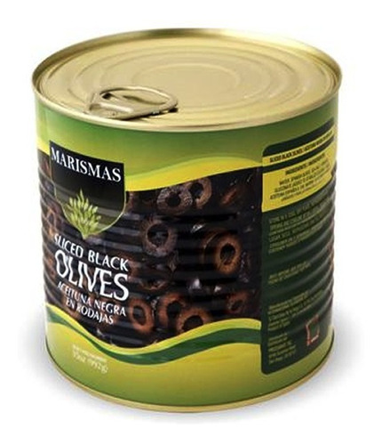 Aceitunas Negras En Rodajas Marismas 992g - g a $42