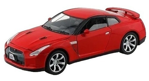 Nissan Gtr 2008 Escala 1:24 Motor Max Rojo