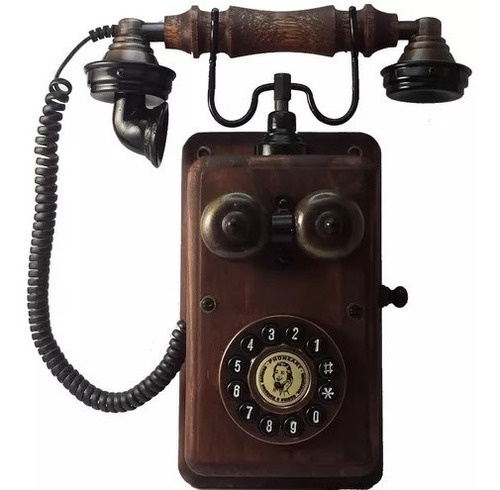 Interfone Retrô Vintage E Telefone Antigo