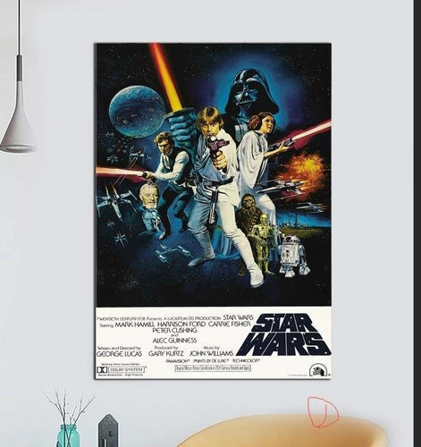 Cuadro Decorativo Canvas Típo Posters Star Wars