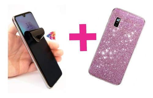 Duo Para iPhone 13 Mini Apple Priv+glitter Rosa/no Cristal