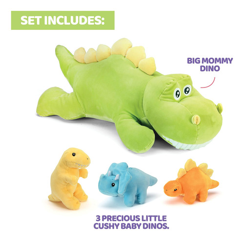 Set De Peluches De Dinosaurio Stegosaurio De 15 Pulgadas De