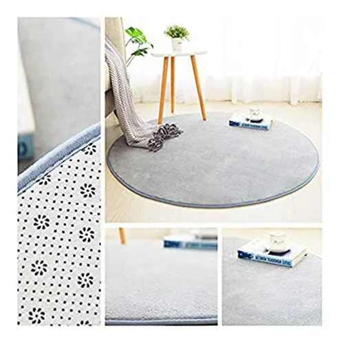~? Green Marijuana Leaf Weed Black Round Floor Rug Soft Anti
