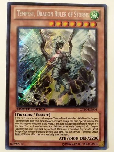 Tempest, Dragon Ruler Of Storms - Secret Rare     