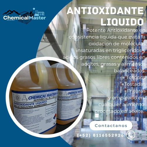 Antioxidante Para El Aceite (frituras, Tostadas Y Mas) 4 Lts