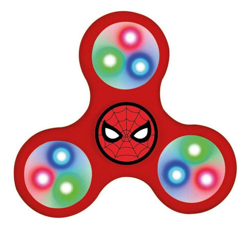 Fidget Spinner - Marvel Com Luzes (homem Aranha)