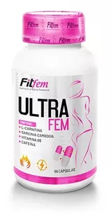 Ultra Fem 66 Cápsulas L Carnitina Quemador De Grasa De Mujer