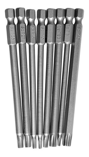 Puntas De Destornillador Torx Magnético T8-t40 De 100 Mm 1/4