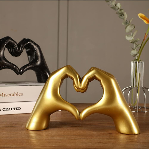 Gesto De La Mano Estatuas-forma De Corazón Estatuas De Dedos