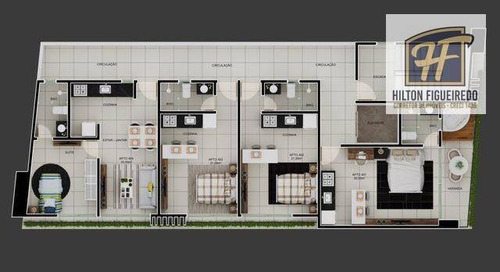 Imagem 10 de 30 de Flat À Venda, 30 M² Por R$ 331.599,81 - Jardim Oceania - João Pessoa/pb - Fl0075