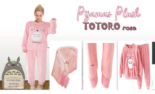 Pijamas Plush Totoro 2 Piezas - Kigurumis Bygreyvall