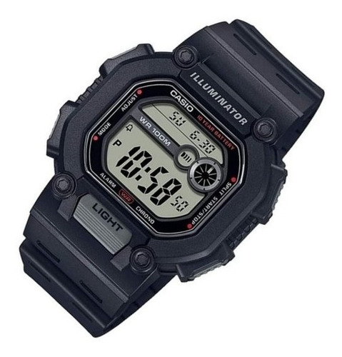 Reloj Casio Hombre W-737h-1a Color de la malla Negro Color del bisel Negro Color del fondo Gris