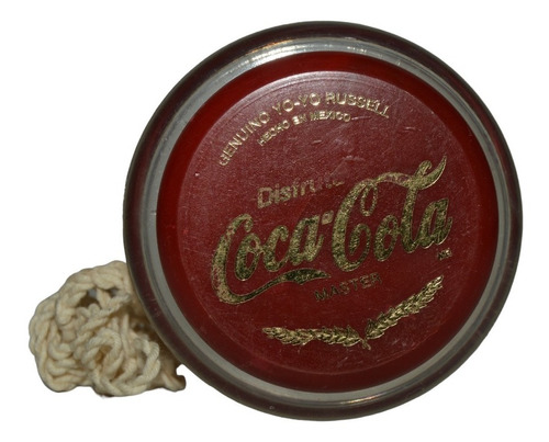 Vintage Genuino Yo-yo Russel Coca Cola Master Rojo