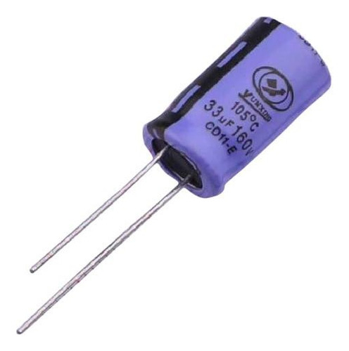 Condensador 33mf 160v Capacitor 33uf (pack De 25 Unds)