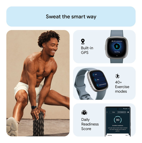 Reloj Inteligente Fitbit Versa 4 Con Gps, Frecuencia Cardíac