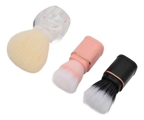 Juego De 3 Brochas Retráctiles De Maquillaje Pequeñas Portát