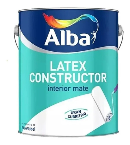 Imagen 4 de 7 de Alba Latex Profesional Interior Constructor 20lts Pintumm