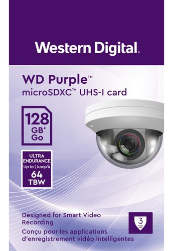 Memoria Micro Sd 128gb Western Digital Videovigilancia