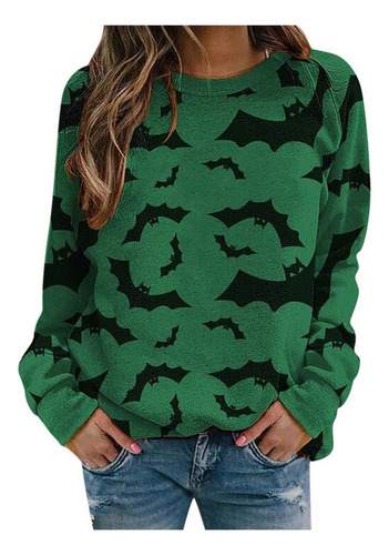Nuevo Sudadera Con Estampado De Calabaza De Halloween