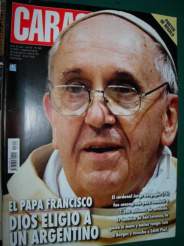 Revista Caras 1628 Jorge Bergoglio Papa Francisco C/ Poster