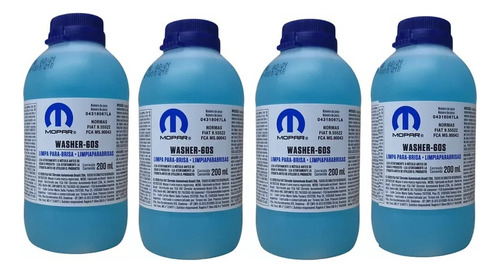 Limpa Para Brisa Mopar 200ml Fluido Limpeza Vidros 4uni