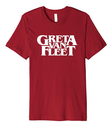 Camiseta Premium Con Logotipo Blanco Oficial De Greta Van Fl